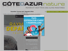 Tablet Screenshot of cotedazur-nature.com